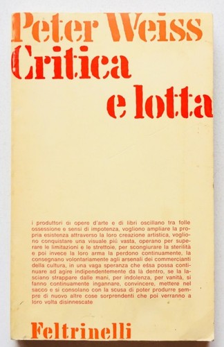 Peter weiss critica - peter, e