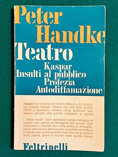 Peter handke teatro prima - peter,